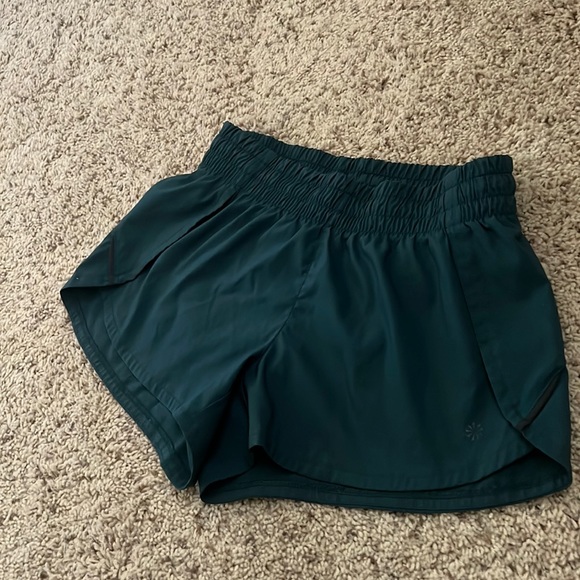 Athleta Shorts Brand New Athleta Running Shorts In Spruce Green Color Size Xs Poshmark